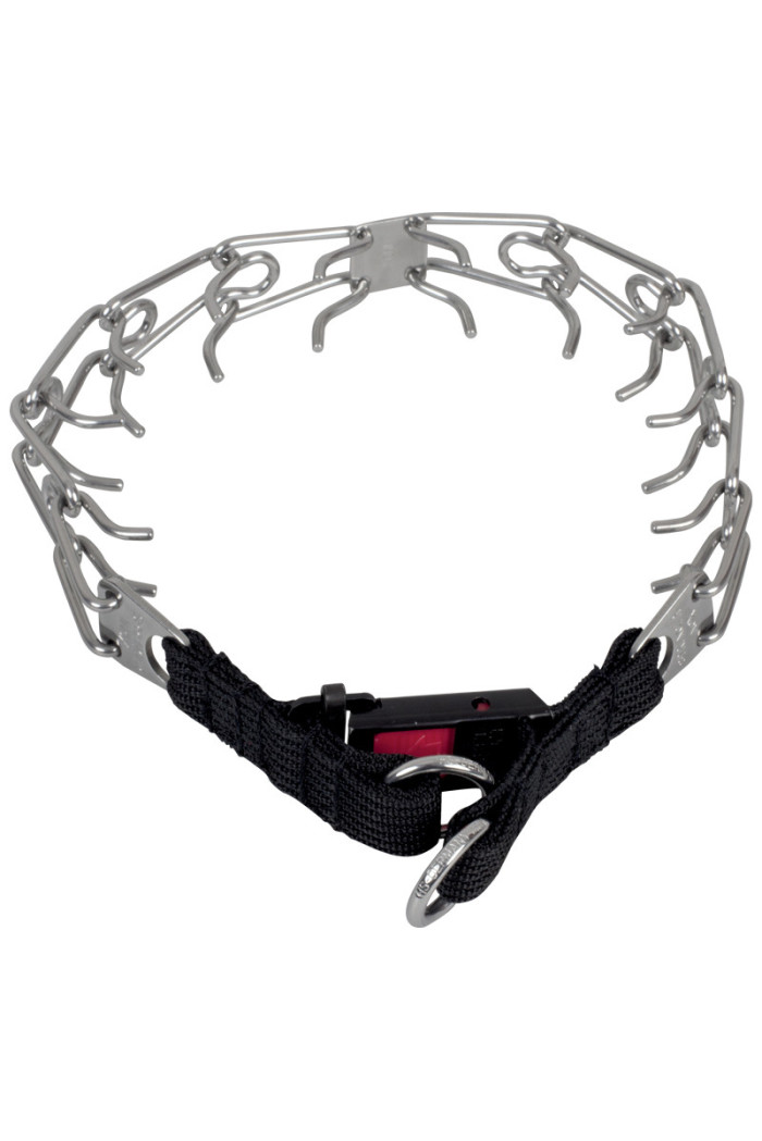 Obroża kolczatka mała, z karabińczykiem (dwa kółka)