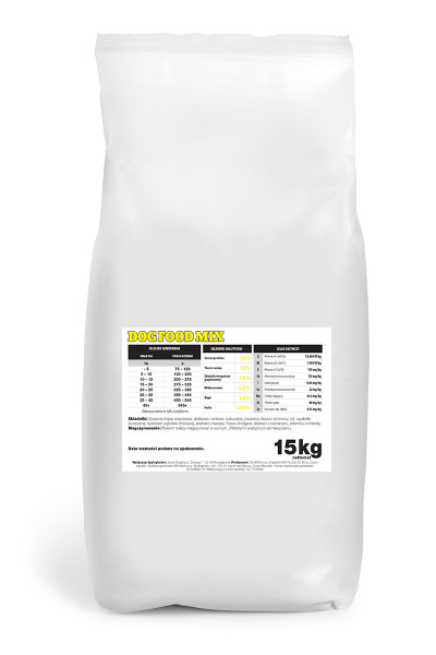 Sucha karma dla psa mix 15 kg – tania i pełnoporcjowa | BOSS-HAKER