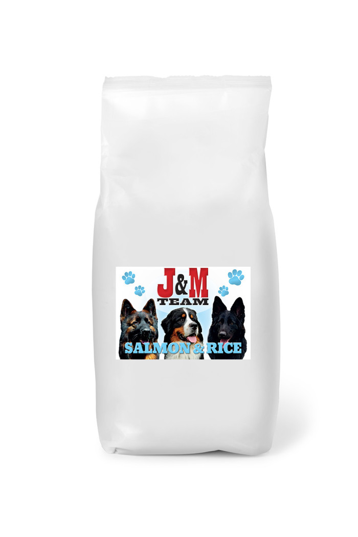 Sucha karma dla psa łosoś 3 kg – dla wrażliwych psów | BOSS-HAKER