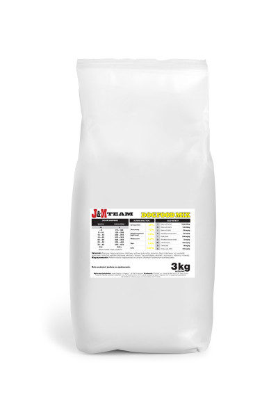 Sucha karma dla psa mix 3 kg – małe opakowanie | BOSS-HAKER