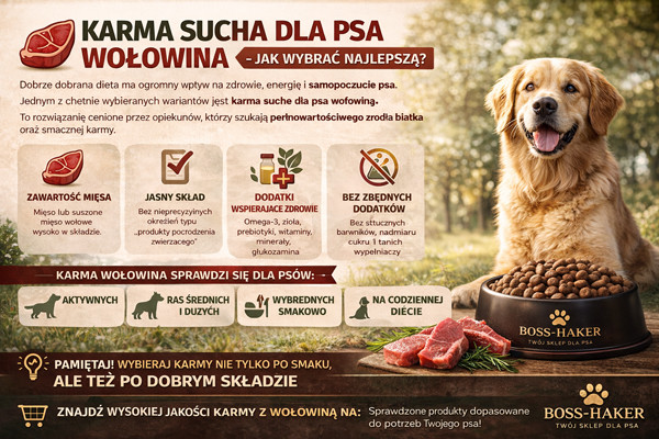 Karma sucha dla psa wołowina - jak wybrać najlepszą?